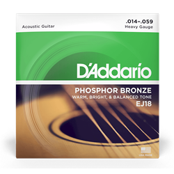 EJ18 Heavy Gauge Accoustic Phosphor Bronze Strings