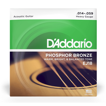 EJ18 Heavy Gauge Accoustic Phosphor Bronze Strings