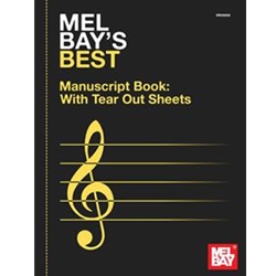Manuscript Book with Tear Out Sheets-12 Stave Mel Bay