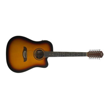 Guitar 12 String Elect/Acoust Tobacco SB Oscar Schmidt