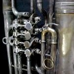 vintage brass music instrument